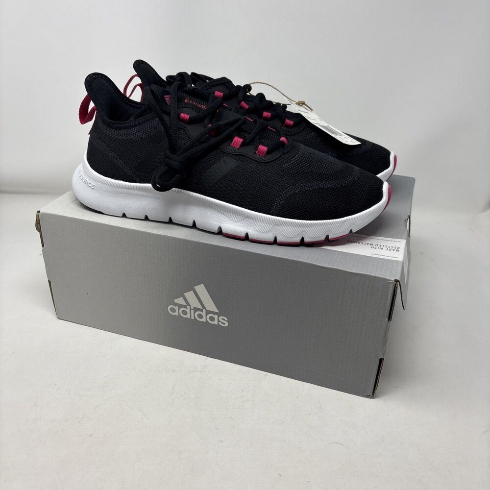 Adidas Nario Move Women’s Black And Red   Running Shoes Sneakers GZ9049 Sz 10